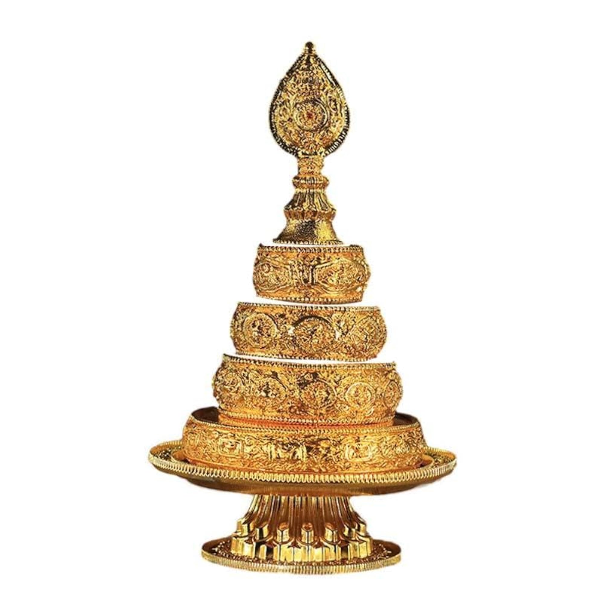 Tibetan Buddhist Offering Tray, Decorative Statue